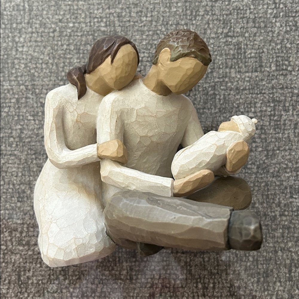 Willow Tree New Life Figurine Sculpture in Cream and Brown appropriately 5” x 4”